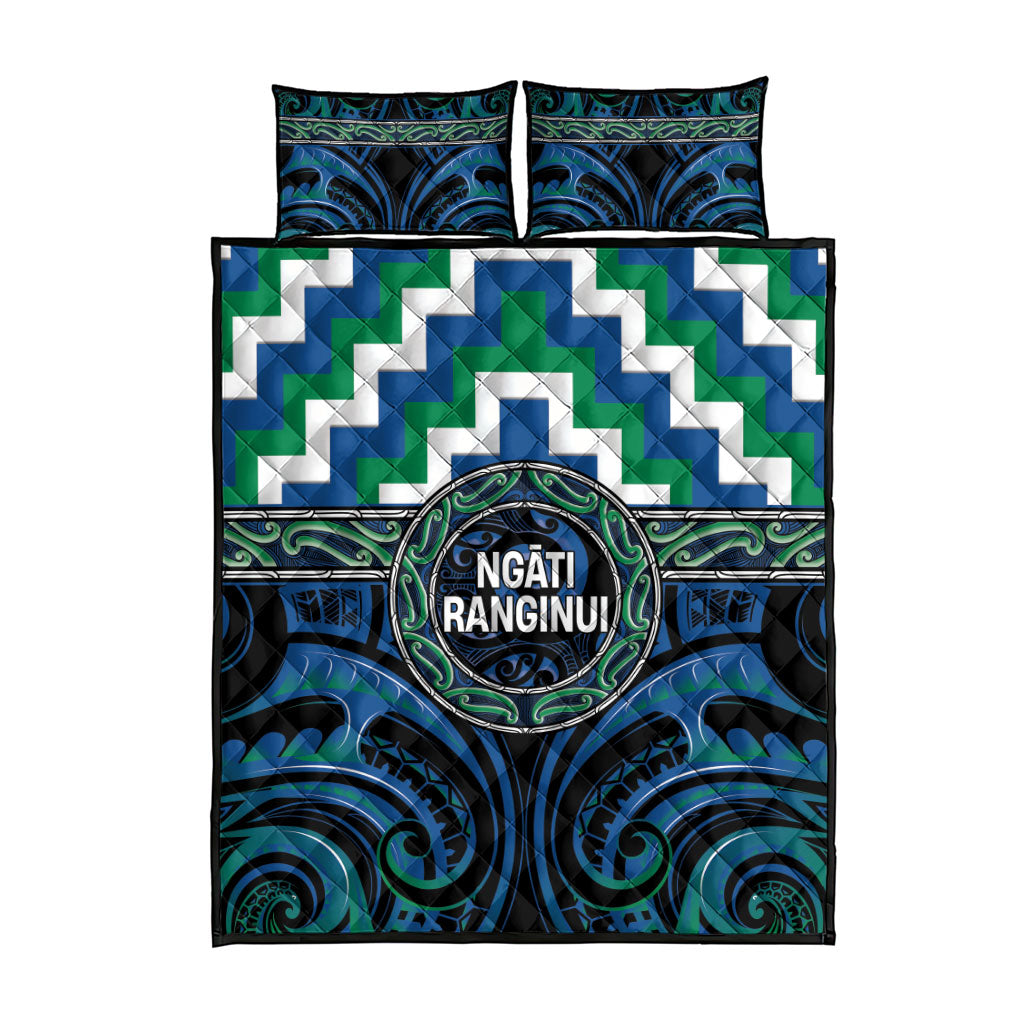 Aotearoa Ngati Ranginui Quilt Bed Set Maori Iwi Poutama Puhoro Tattoo