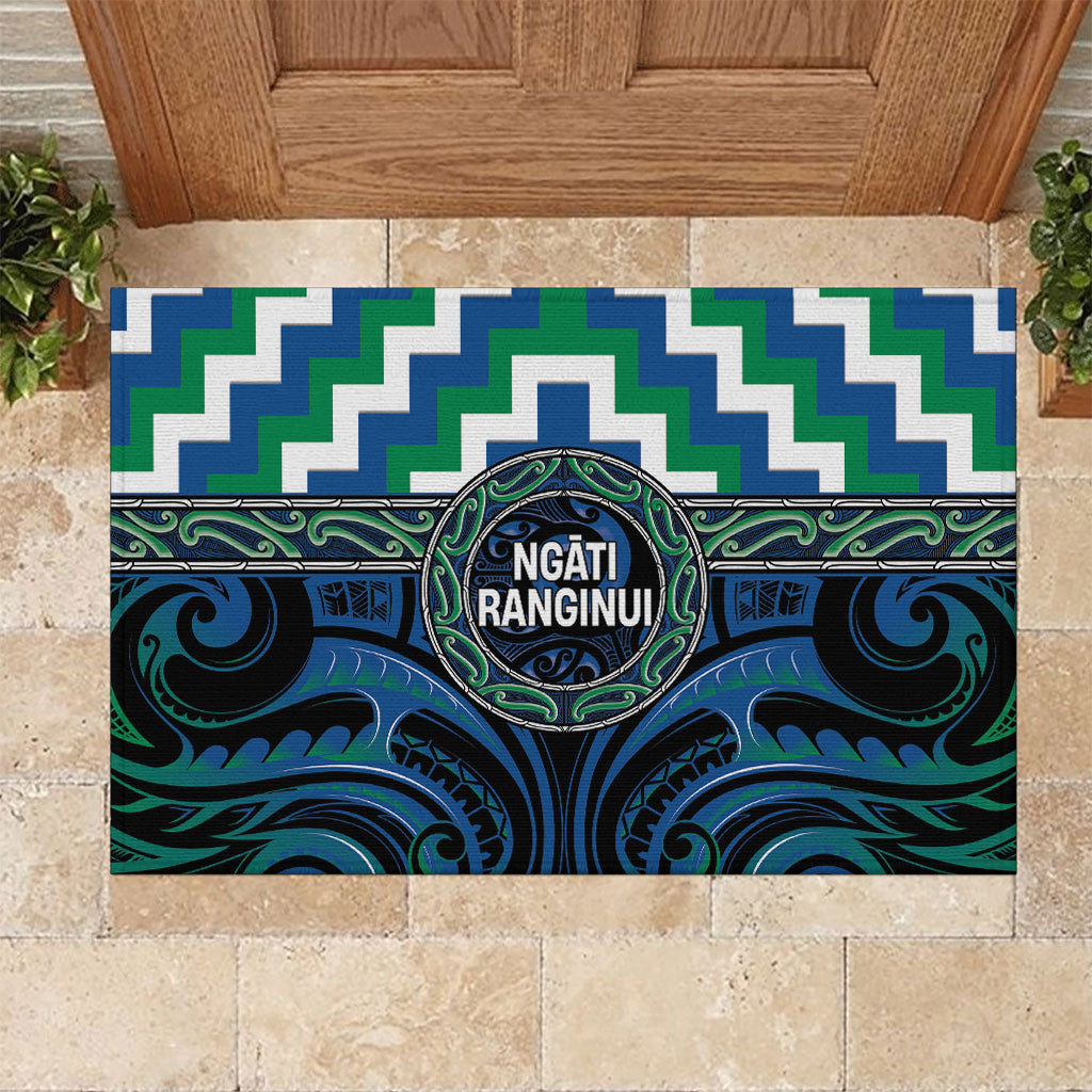Aotearoa Ngati Ranginui Rubber Doormat Maori Iwi Poutama Puhoro Tattoo