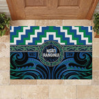 Aotearoa Ngati Ranginui Rubber Doormat Maori Iwi Poutama Puhoro Tattoo