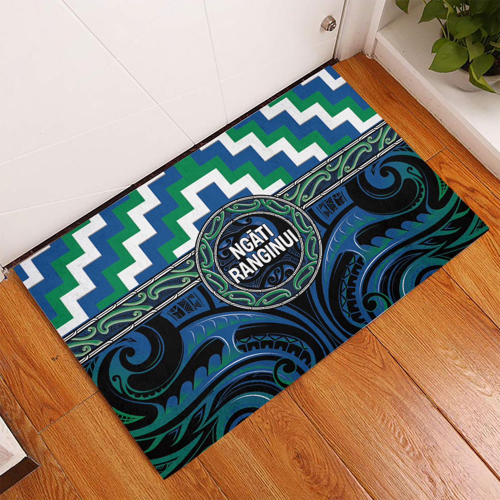 Aotearoa Ngati Ranginui Rubber Doormat Maori Iwi Poutama Puhoro Tattoo