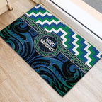 Aotearoa Ngati Ranginui Rubber Doormat Maori Iwi Poutama Puhoro Tattoo