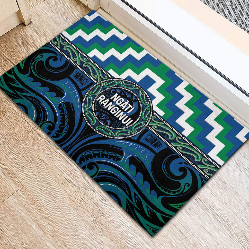 Aotearoa Ngati Ranginui Rubber Doormat Maori Iwi Poutama Puhoro Tattoo