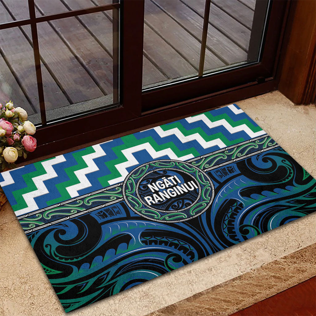 Aotearoa Ngati Ranginui Rubber Doormat Maori Iwi Poutama Puhoro Tattoo