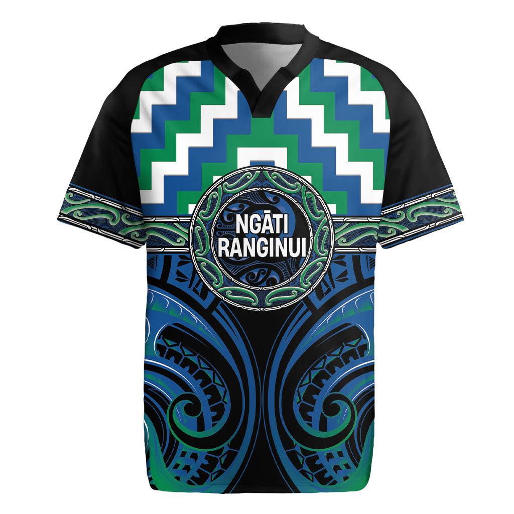 Aotearoa Ngati Ranginui Personalised Rugby Jersey Maori Iwi Poutama Puhoro Tattoo