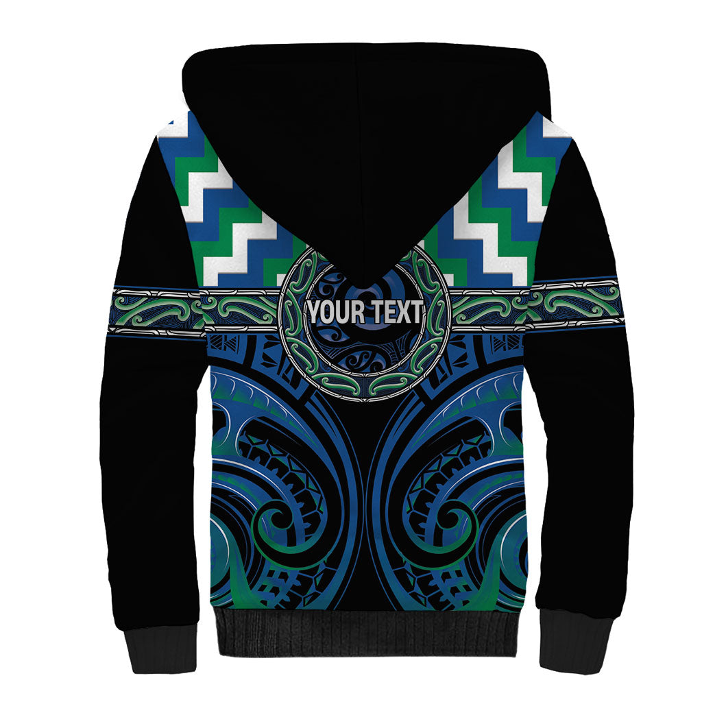 Aotearoa Ngati Ranginui Personalised Sherpa Hoodie Maori Iwi Poutama Puhoro Tattoo