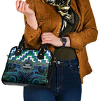 Aotearoa Ngati Ranginui Shoulder Handbag Maori Iwi Poutama Puhoro Tattoo