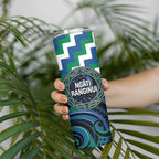 Aotearoa Ngati Ranginui Personalised Skinny Tumbler Maori Iwi Poutama Puhoro Tattoo