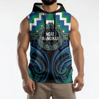 Aotearoa Ngati Ranginui Personalised Sleeveless Hoodie Maori Iwi Poutama Puhoro Tattoo