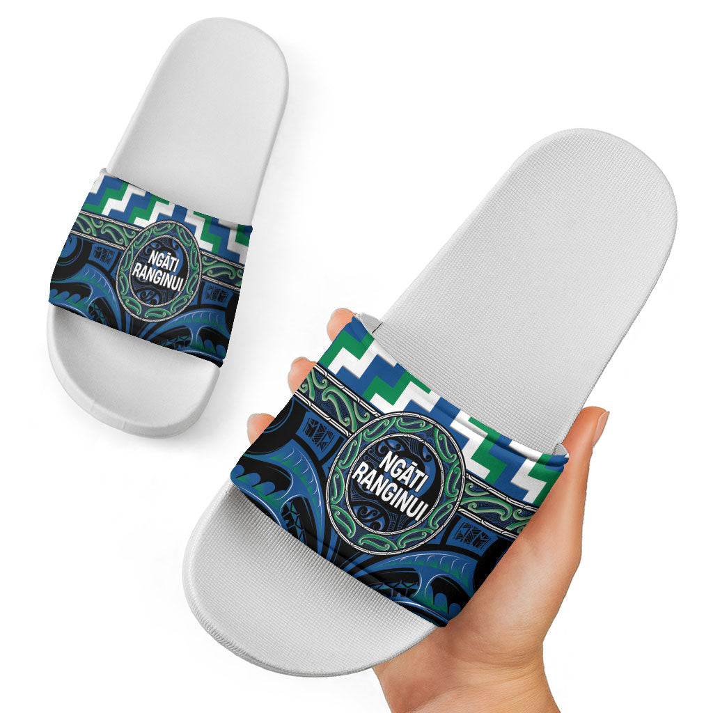 Aotearoa Ngati Ranginui Slide Sandals Maori Iwi Poutama Puhoro Tattoo