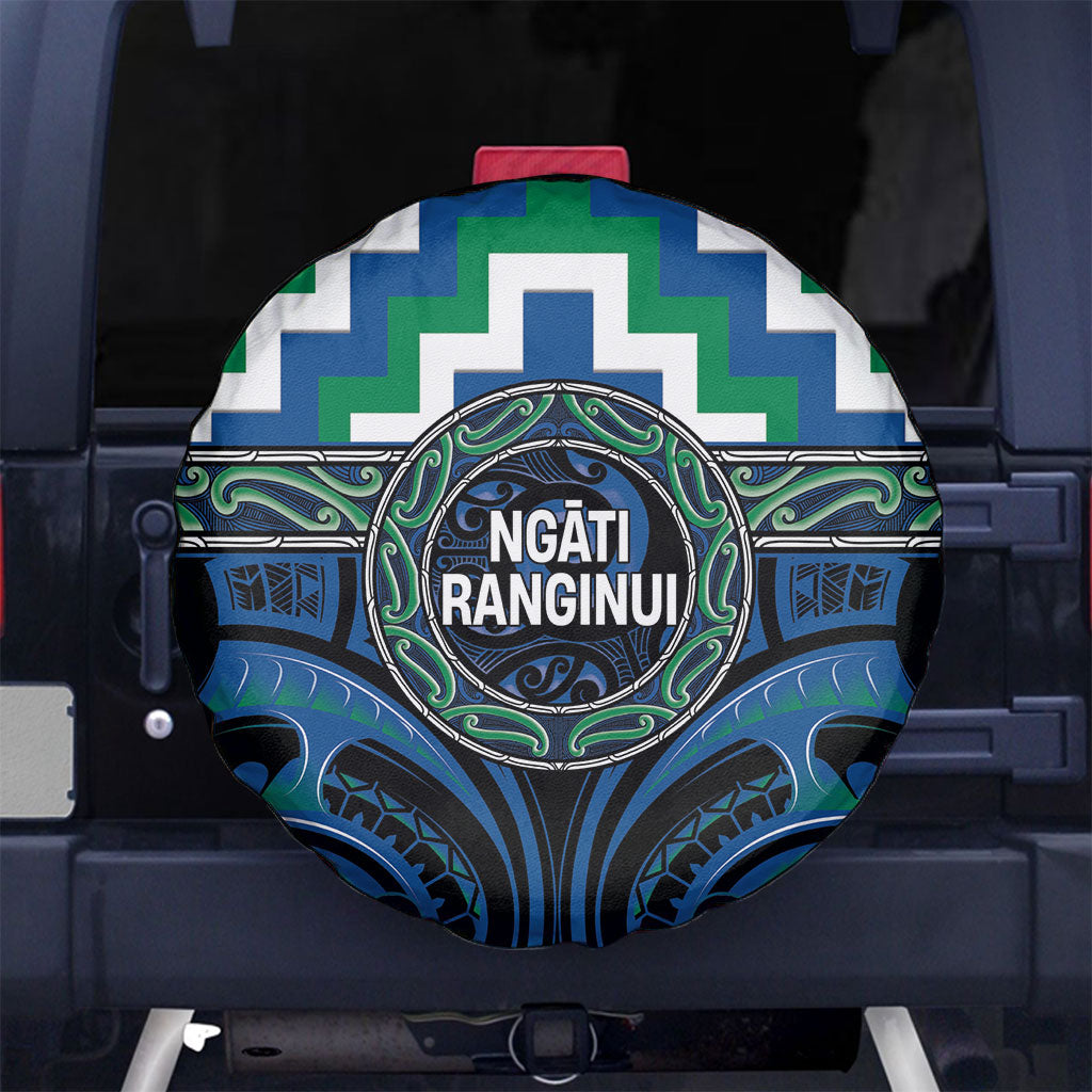 Aotearoa Ngati Ranginui Spare Tire Cover Maori Iwi Poutama Puhoro Tattoo