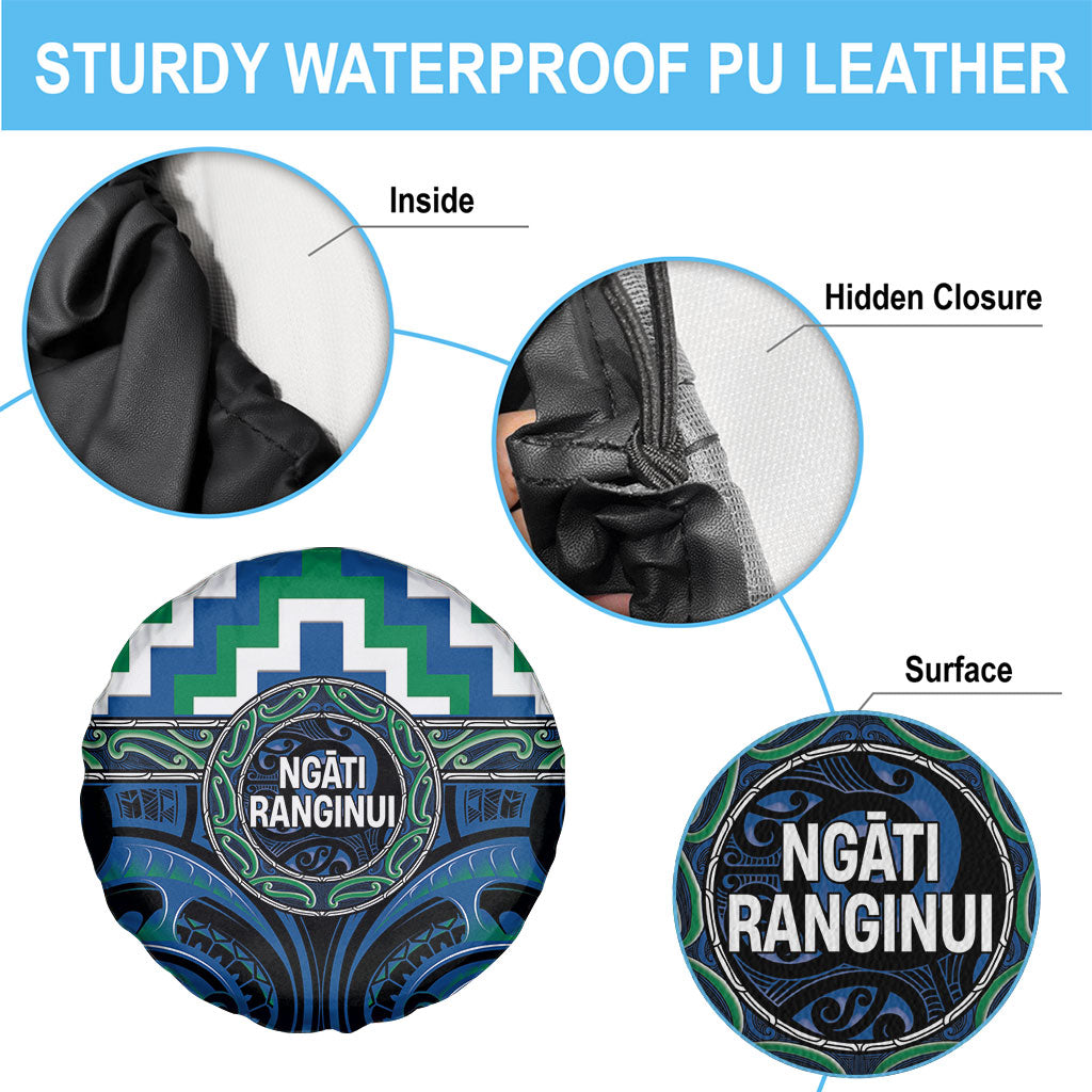 Aotearoa Ngati Ranginui Spare Tire Cover Maori Iwi Poutama Puhoro Tattoo