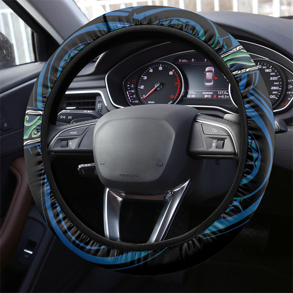Aotearoa Ngati Ranginui Steering Wheel Cover Maori Iwi Poutama Puhoro Tattoo