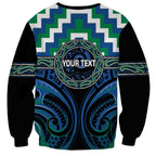 Aotearoa Ngati Ranginui Personalised Sweatshirt Maori Iwi Poutama Puhoro Tattoo