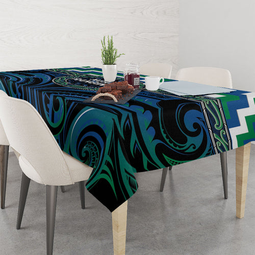 Aotearoa Ngati Ranginui Tablecloth Maori Iwi Poutama Puhoro Tattoo