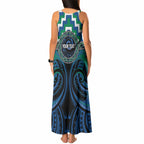 Aotearoa Ngati Ranginui Personalised Tank Maxi Dress Maori Iwi Poutama Puhoro Tattoo
