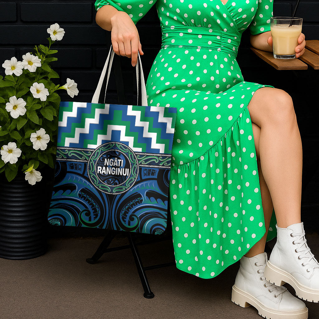 Aotearoa Ngati Ranginui Tote Bag Maori Iwi Poutama Puhoro Tattoo