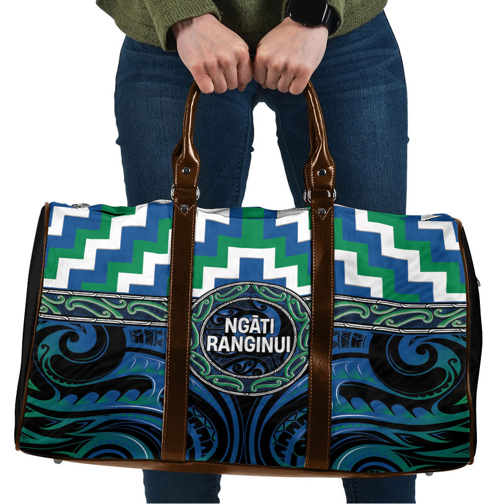Aotearoa Ngati Ranginui Travel Bag Maori Iwi Poutama Puhoro Tattoo