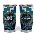 Aotearoa Ngati Ranginui Personalised Tumbler Cup Maori Iwi Poutama Puhoro Tattoo