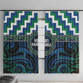 Aotearoa Ngati Ranginui Window Curtain Maori Iwi Poutama Puhoro Tattoo