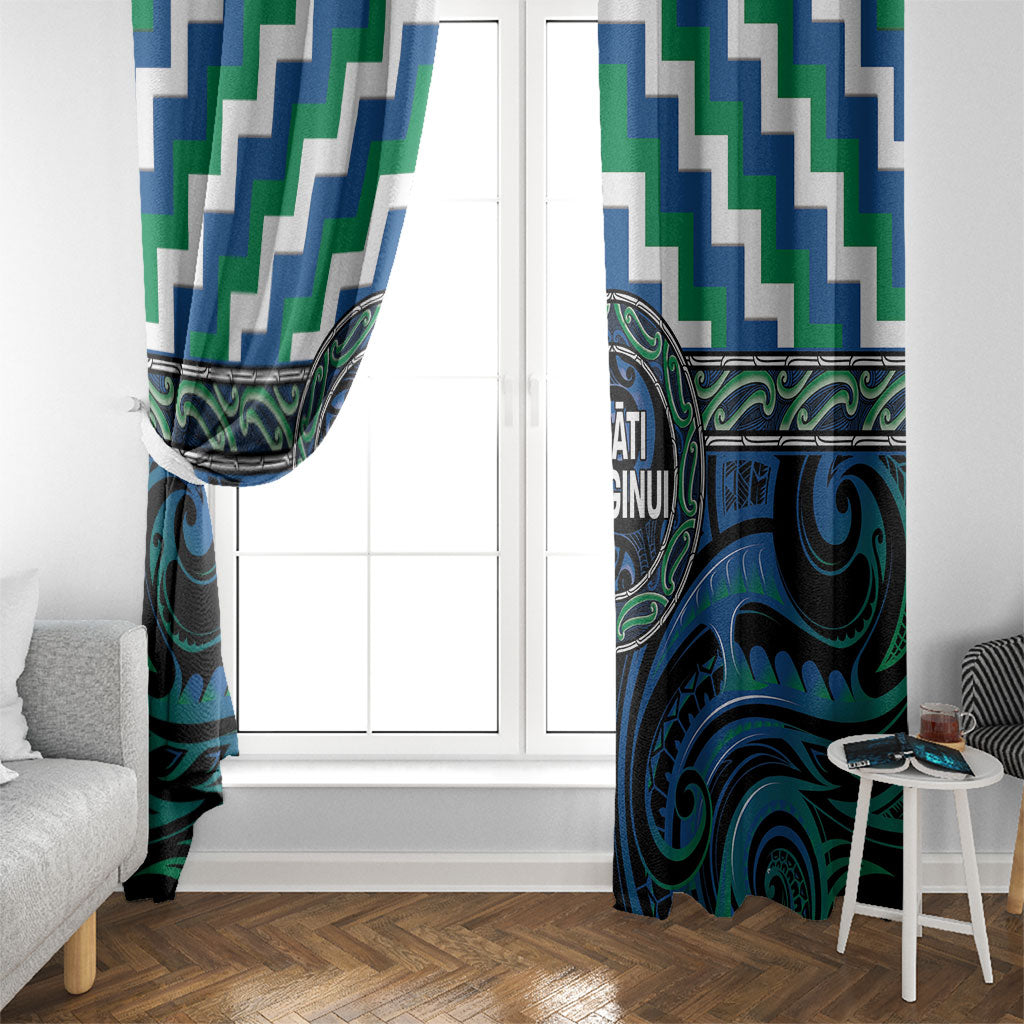 Aotearoa Ngati Ranginui Window Curtain Maori Iwi Poutama Puhoro Tattoo