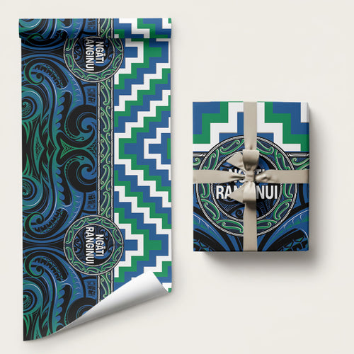 Aotearoa Ngati Ranginui Wrapping Paper Maori Iwi Poutama Puhoro Tattoo