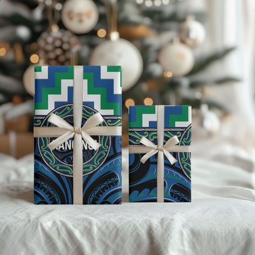 Aotearoa Ngati Ranginui Wrapping Paper Maori Iwi Poutama Puhoro Tattoo