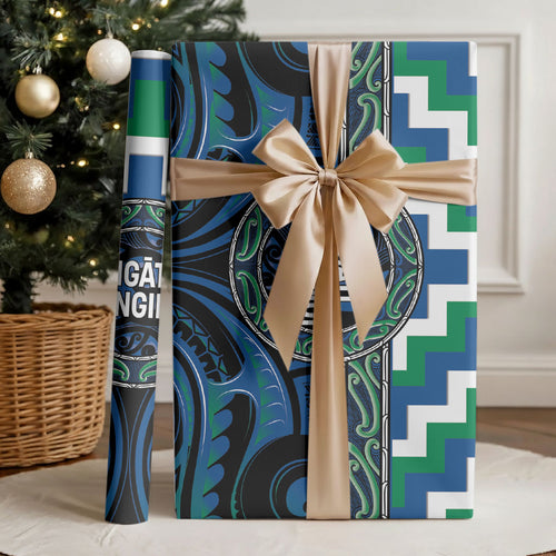 Aotearoa Ngati Ranginui Wrapping Paper Maori Iwi Poutama Puhoro Tattoo