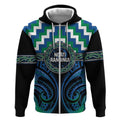 Aotearoa Ngati Ranginui Personalised Zip Hoodie Maori Iwi Poutama Puhoro Tattoo