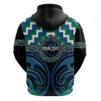 Aotearoa Ngati Ranginui Personalised Zip Hoodie Maori Iwi Poutama Puhoro Tattoo