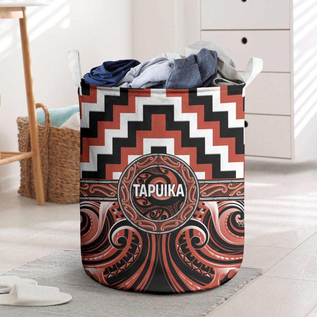Aotearoa Tapuika Laundry Basket Maori Iwi Poutama Puhoro Tattoo