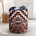 Aotearoa Tapuika Laundry Basket Maori Iwi Poutama Puhoro Tattoo