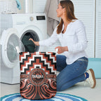 Aotearoa Tapuika Laundry Basket Maori Iwi Poutama Puhoro Tattoo