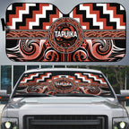 Aotearoa Tapuika Auto Sun Shade Maori Iwi Poutama Puhoro Tattoo