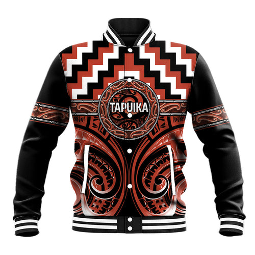 Aotearoa Tapuika Personalised Baseball Jacket Maori Iwi Poutama Puhoro Tattoo