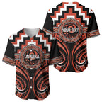Aotearoa Tapuika Personalised Baseball Jersey Maori Iwi Poutama Puhoro Tattoo