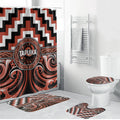 Aotearoa Tapuika Bathroom Set Maori Iwi Poutama Puhoro Tattoo