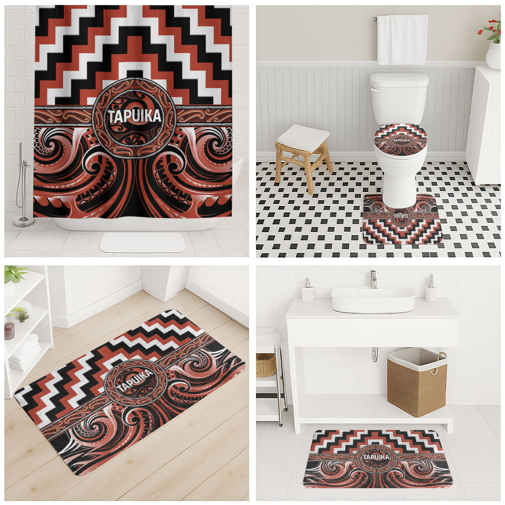 Aotearoa Tapuika Bathroom Set Maori Iwi Poutama Puhoro Tattoo
