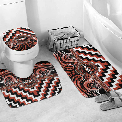 Aotearoa Tapuika Bathroom Set Maori Iwi Poutama Puhoro Tattoo