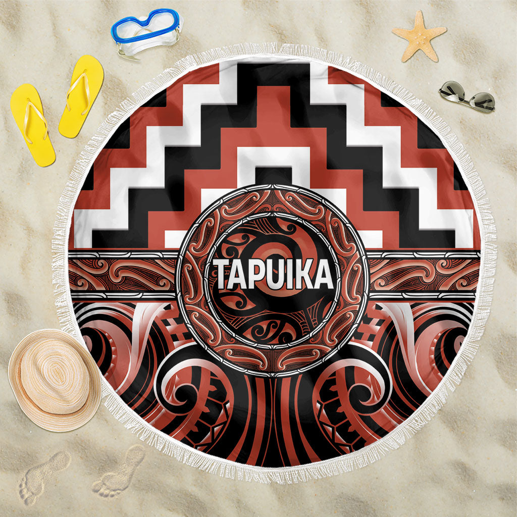 Aotearoa Tapuika Beach Blanket Maori Iwi Poutama Puhoro Tattoo