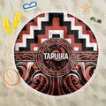 Aotearoa Tapuika Beach Blanket Maori Iwi Poutama Puhoro Tattoo