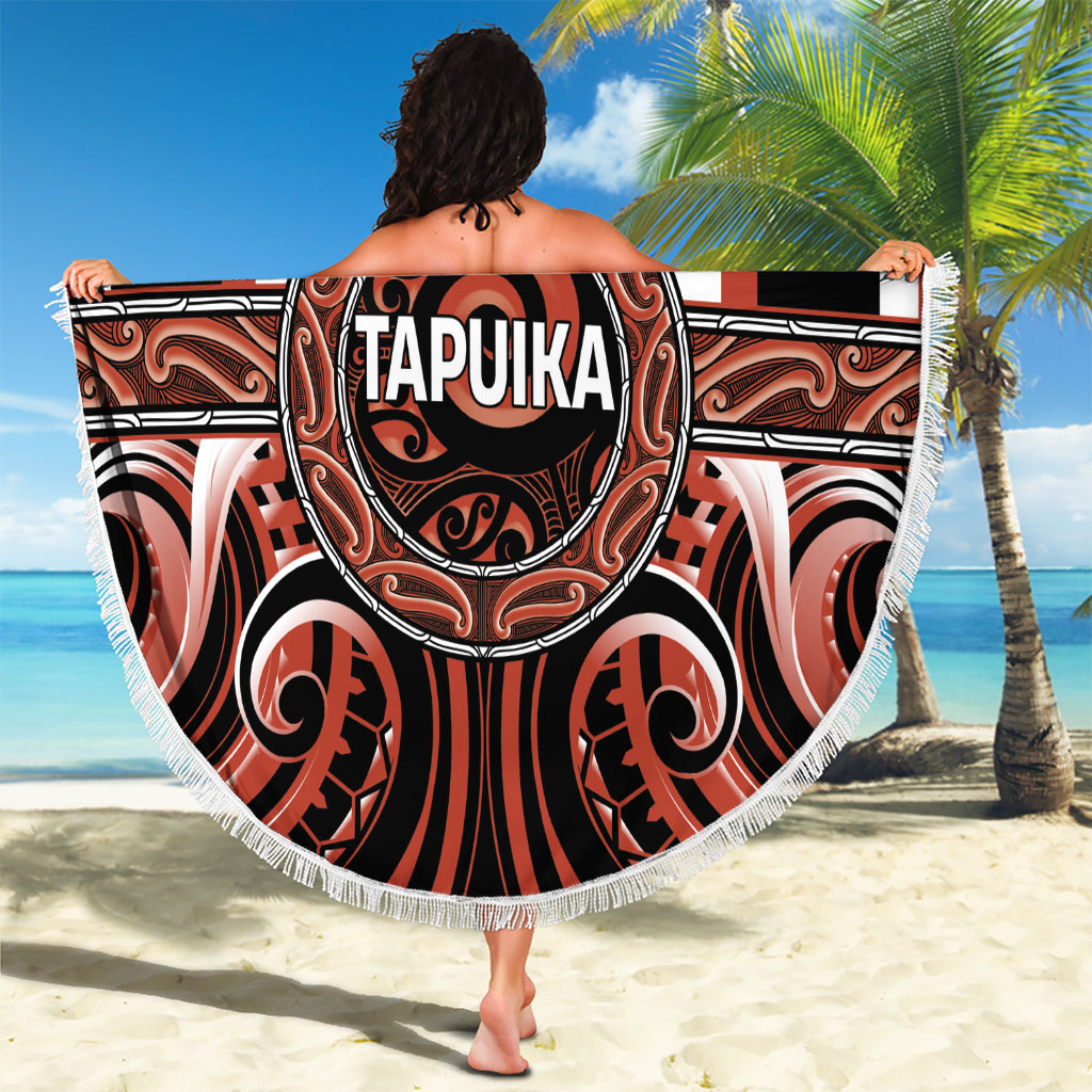 Aotearoa Tapuika Beach Blanket Maori Iwi Poutama Puhoro Tattoo