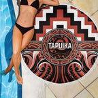 Aotearoa Tapuika Beach Blanket Maori Iwi Poutama Puhoro Tattoo