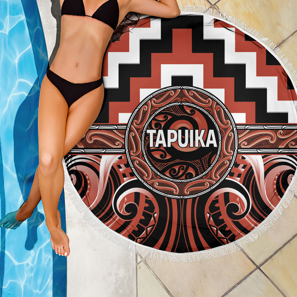Aotearoa Tapuika Beach Blanket Maori Iwi Poutama Puhoro Tattoo