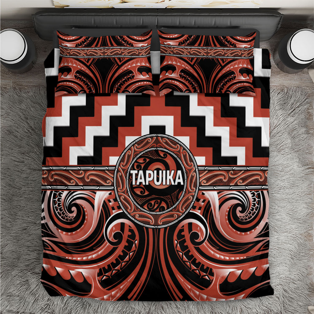 Aotearoa Tapuika Bedding Set Maori Iwi Poutama Puhoro Tattoo