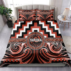 Aotearoa Tapuika Bedding Set Maori Iwi Poutama Puhoro Tattoo