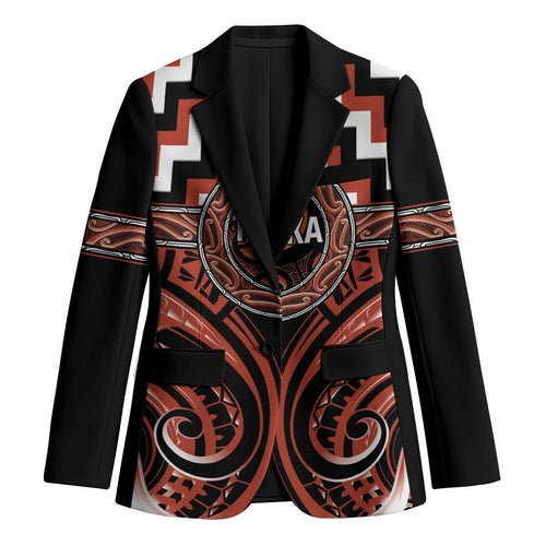 Aotearoa Tapuika Personalised Blazer Maori Iwi Poutama Puhoro Tattoo