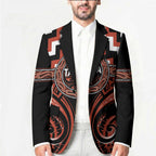 Aotearoa Tapuika Personalised Blazer Maori Iwi Poutama Puhoro Tattoo