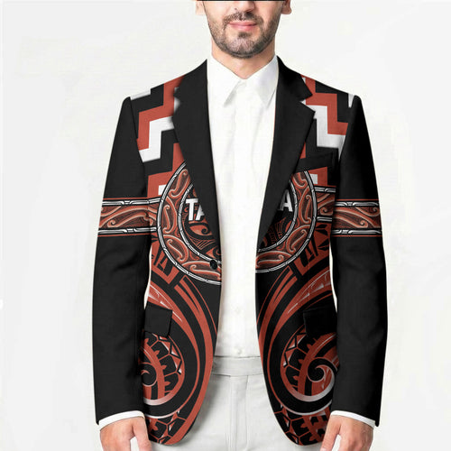 Aotearoa Tapuika Personalised Blazer Maori Iwi Poutama Puhoro Tattoo