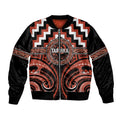 Aotearoa Tapuika Personalised Bomber Jacket Maori Iwi Poutama Puhoro Tattoo