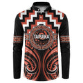 Aotearoa Tapuika Personalised Button Sweatshirt Maori Iwi Poutama Puhoro Tattoo